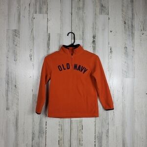 3/$15 kids old navy orange pull over sweater size 6-7 gender neutral